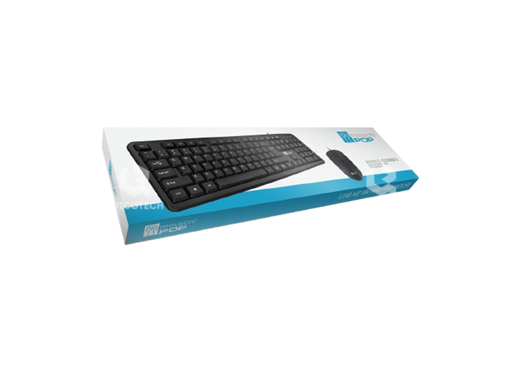 MOUSCHI POP WIRED COMBO KEYBOARD AND MOUSE