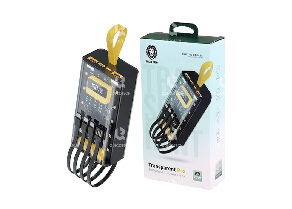 GREEN LION TRANSPARENT PRO 10000mAh POWER BANK