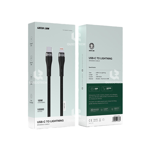 GREEN LION USB-A TO LIGHTNING PVC CABLE