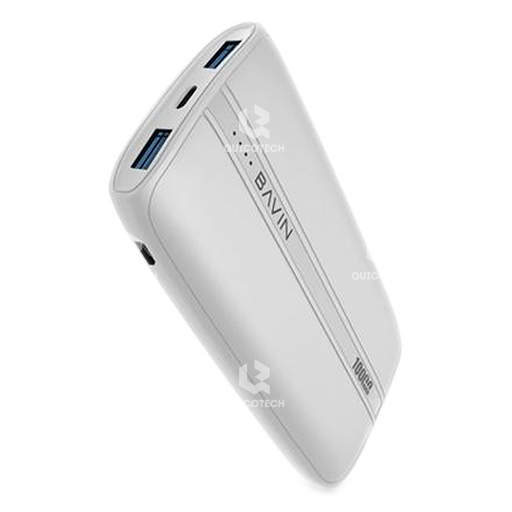 Bavin Power Bank 10000 mAh, PC087, White
