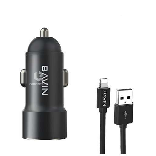 BAVIN Type C Car Charger 3.1, PC356, Black