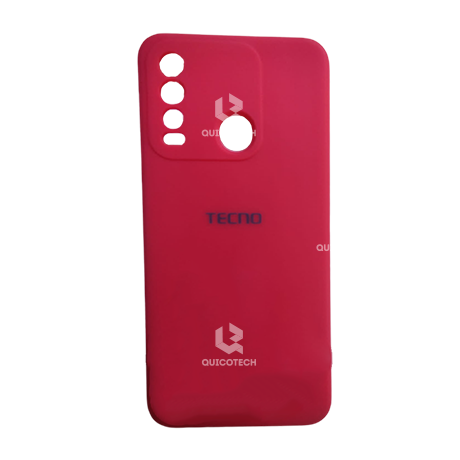 Silicon Cover For Tecno, Spark 8, Red