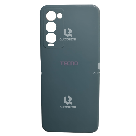Silicon Cover For Tecno, Camon 18, Dark Green