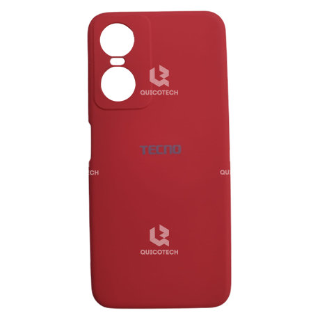Silicon Cover For Tecno, Pop 6 Pro, Red