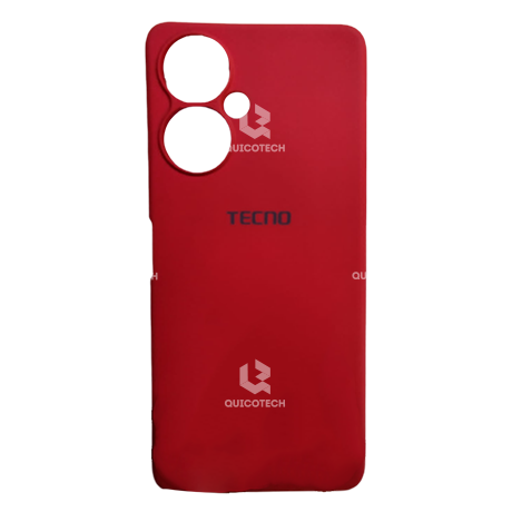 Silicon Cover For Tecno, Camon 19 - 19 Pro, Dark Red