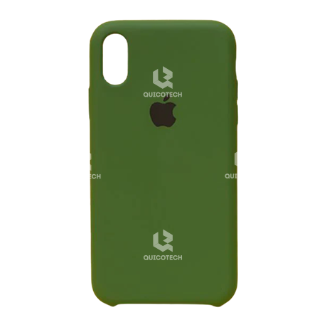 Silicone Case For iPhone X/Ss, Dark Green