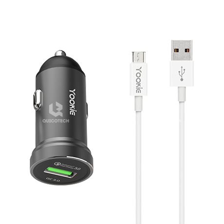 YOOKIE Micro Car charger PC2, 3.0A,  Black