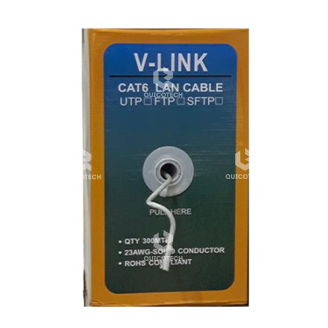 V-LINK UTP CABLE CAT6 305 METER INDOOR