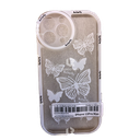 Cover For iPhone 13 Pro Max, Transparent (Butterfly Design)