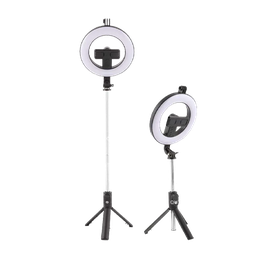 [6902-MO] Ring Light 6 Inch, Selfie Stick Tripod, P20D