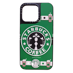 [128.4047-MO] Cover Casetify For iPhone 14 Pro Max, (Starbucks Design)
