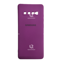 [67.303-MO] Silicon Cover For Samsung S10 Plus, Dark Purple
