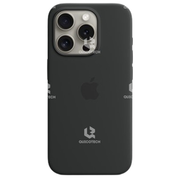 [8013-MO] Silicon Cover For iPhone 15 Pro max, Black