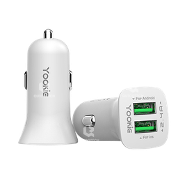 [MO] YOOKIE Lightning Car Charger  PC1, Silver